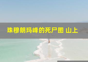 珠穆朗玛峰的死尸图 山上